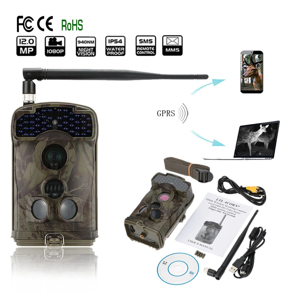 Wildlife Hunting Trail Camera Home Security Wireless SMS MMS GPRS GSM Remote Digital Video Waterproof Infrared Thermal Camera