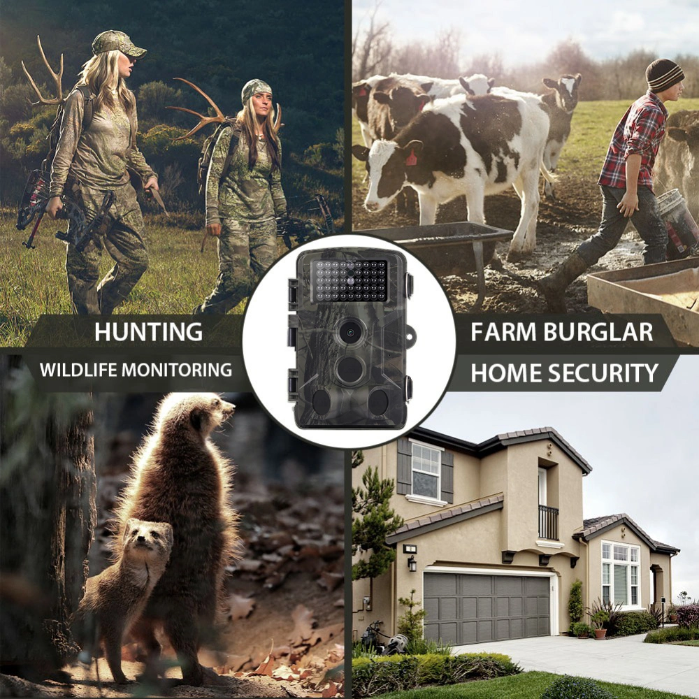 20MP 1080P Wildlife Trail Camera Photo Trap Infrared Hunting Cameras Hc802A Wildlife Wireless Surveillance Tracking Cams